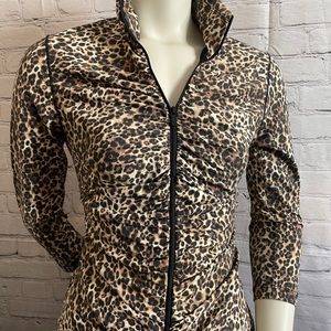 Bebe sport Leopord scrunch jacket